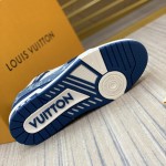 Louis Vuitton Trainer Sneaker 1A9JGT Blue Denim