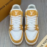 Louis Vuitton Trainer Sneaker 1A9JHD Yellow Denim