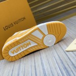 Louis Vuitton Trainer Sneaker 1A9JHD Yellow Denim