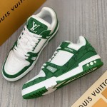 Louis Vuitton Trainer Sneaker 1A9JHX Green Denim