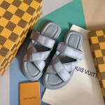 Louis Vuitton LV Venice Mule Gray