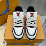 Louis Vuitton LV Trainer Sneaker Red 1AD7JI