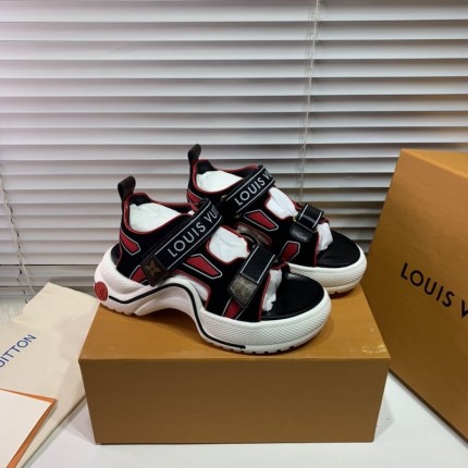 LV Archlight Sandal Black / Red