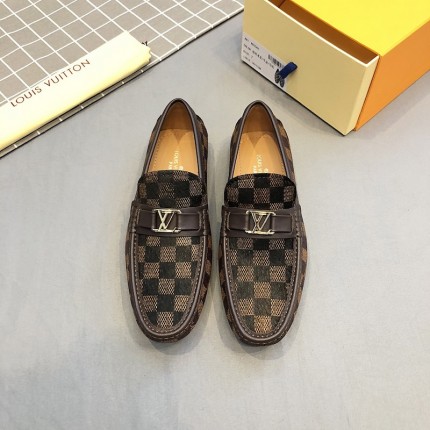 LV Damier Ebene Hockenheim Moccasin Loafers