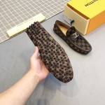 LV Damier Ebene Hockenheim Moccasin Loafers