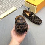 LV Damier Ebene Hockenheim Moccasin Loafers