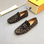 LV Damier Ebene Hockenheim Moccasin Loafers