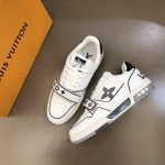 LV Monogram Flowers Trainer Sneaker Black