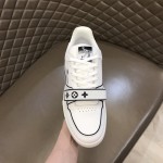 LV Monogram Flowers Trainer Sneaker Black