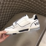 LV Monogram Flowers Trainer Sneaker Black