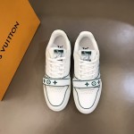 LV Monogram Flowers Trainer Sneaker Green