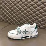 LV Monogram Flowers Trainer Sneaker Green