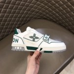 LV Monogram Flowers Trainer Sneaker Green