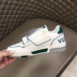 LV Monogram Flowers Trainer Sneaker Green