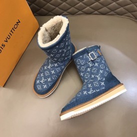 LV Monogram Denim Cosy Boot 1A81FG