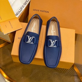 Louis Vuitton Monte Carlo Moccasin Loafers Blue