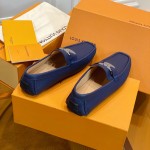 Louis Vuitton Monte Carlo Moccasin Loafers Blue