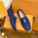 Louis Vuitton Monte Carlo Moccasin Loafers Blue