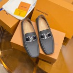 Louis Vuitton Monte Carlo Moccasin Loafers Grey