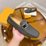 Louis Vuitton Monte Carlo Moccasin Loafers Grey