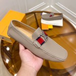 Louis Vuitton Monte Carlo Moccasin Loafers Light Grey