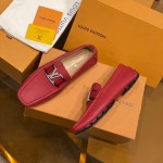 Louis Vuitton Monte Carlo Moccasin Loafers Red