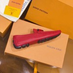 Louis Vuitton Monte Carlo Moccasin Loafers Red