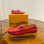 Louis Vuitton Monte Carlo Moccasin Loafers Red