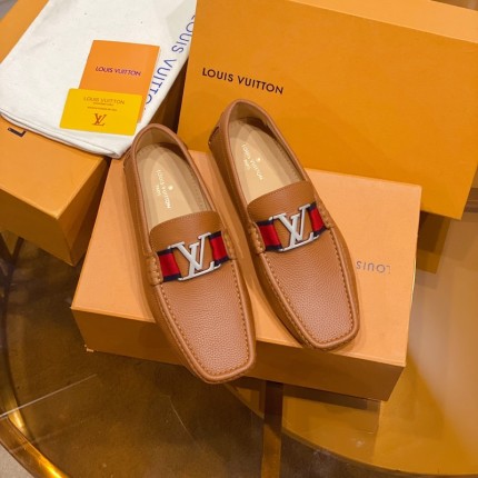 Louis Vuitton Monte Carlo Moccasin Loafers Tan