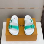 Louis Vuitton LV Trainer Mules Green