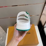 Louis Vuitton LV Trainer Mules Green