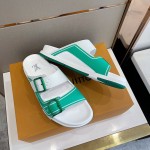 Louis Vuitton LV Trainer Mules Green