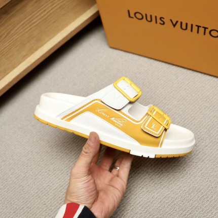 Louis Vuitton LV Trainer Mules Yellow