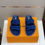 Louis Vuitton LV Trainer Mules Blue