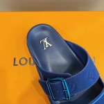 Louis Vuitton LV Trainer Mules Blue