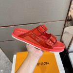 Louis Vuitton LV Trainer Mules Red