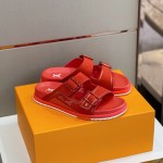 Louis Vuitton LV Trainer Mules Red