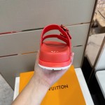 Louis Vuitton LV Trainer Mules Red