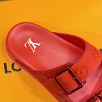 Louis Vuitton LV Trainer Mules Red