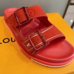 Louis Vuitton LV Trainer Mules Red