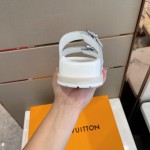 Louis Vuitton LV Trainer Mules Silver