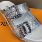 Louis Vuitton LV Trainer Mules Silver