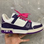 LV Trainer Sneaker Purple 1A8138