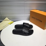 LV Monogram Rubber Waterfront Mule Sandals