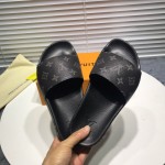 LV Monogram Rubber Waterfront Mule Sandals