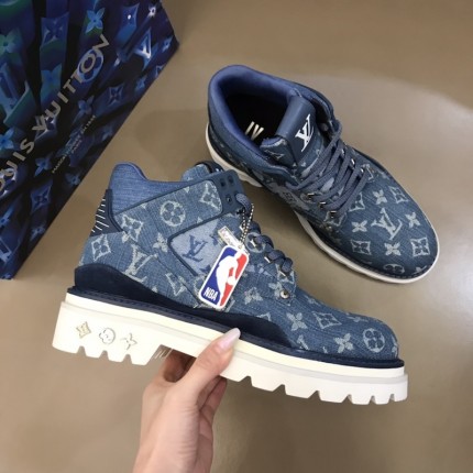 LV x NBA Oberkampf Ankle Boot Denim