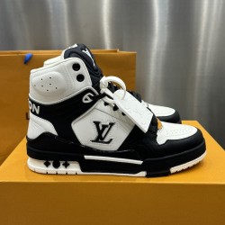 Replica LV High Top Trainer Sneaker Black