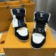 Replica LV High Top Trainer Sneaker Black