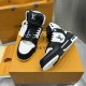 Replica LV High Top Trainer Sneaker Black