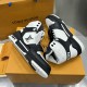 Replica LV High Top Trainer Sneaker Black